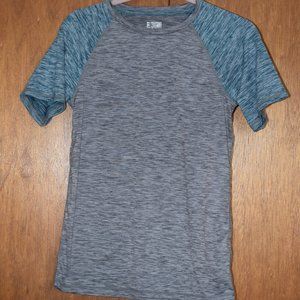 32 Degrees Cool Athletic T-Shirt Womens Size L (fits like x-small), Teal & Gray